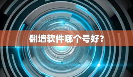 <strong>翻墙</strong>软件哪个号好？