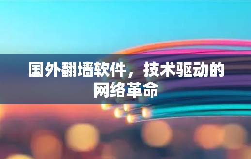 国外<strong>翻墙</strong>软件，技术驱动的网络革命