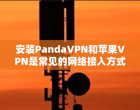 安装PandaVPN和苹果VPN是常见的网络接入方式，以下是具体的步骤