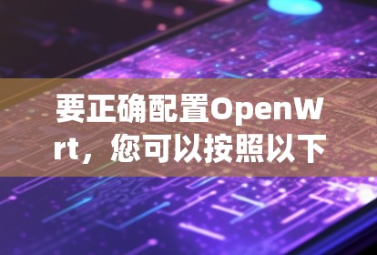 要正确配置OpenWrt，您可以按照以下步骤进行