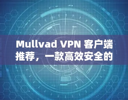 Mullvad VPN 客户端推荐,一款高效安全的 VPN 解决方案 Mullvad VPN 客户端推荐,一款高效安全的 VPN 解决方案