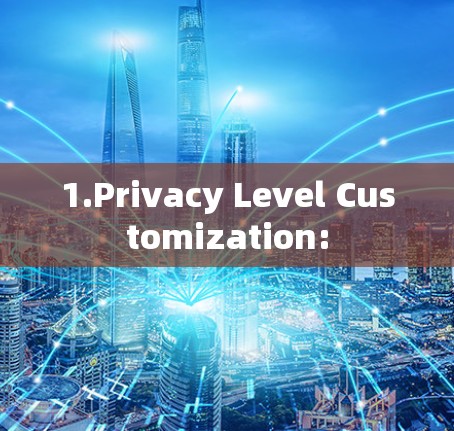 1.Privacy Level Customization: 1.Privacy Level Customization: